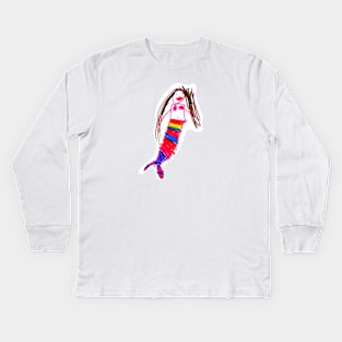 MERMAID  ( OUR WORLD THROUGH THE EYES OF A CHILD ) Kids Long Sleeve T-Shirt